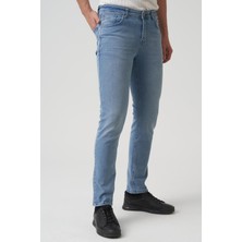 White Stone Albury J2427 Regular Fit Pamuklu 5 Cep Jean Pantolon Buz Mavi