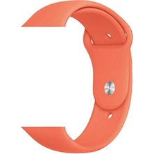 Alan Tech Watch 42MM Uyumlu Klasik Kordon Zore Açık Turuncu