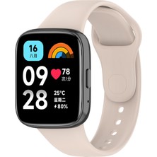 Alan Tech Xiaomi Redmi Watch 3 Active Uyumlu Klasik Kordon Zore Krem