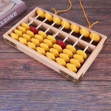 Sant Kuee  7 Sütun Kaymaz Asılı Ahşap Abaküs Çin Soroban Eğitim Aracı Öğrenci Öğretmen Için Matematik Hesap Makinesi (Yurt Dışından)
