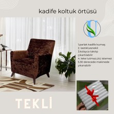 Uy Style Kadife Tek Kişilik Koltuk Örtüsü,berjer Kılıfı Lastikli