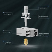 Sant Kuee  M200 3D Yazıcı Aksesuarları Için Sıcak Sonu 0.4 mm Meme V2 Hotend Ekstruder Kiti (Yurt Dışından)