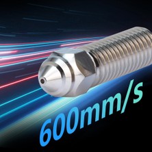 Sant Kuee Adet K1 Püskürtme Kiti Sertleştirilmiş Çelik 600MM/S Yüksek Hızlı Baskı Için K1 / K1 Max / - 3D Yazıcı Gümüş 0.4/0.6/0.8mm (Yurt Dışından)