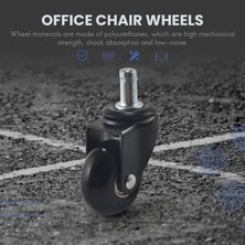 Sant Kuee 5 Adet Yedek Sandalye Caster Tekerlekler 2 Inç, Geçmeli Köklü Ağır Hizmet Tekerlekleri 7/16 x 7/8 Inç, Sessiz ve Pürüzsüz Yuvarlanma (Yurt Dışından)