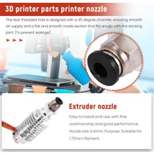 Sant Kuee Adet Dayanıklı V5 J Kafa Hotend Ekstruder Sıcak 0.4mm 3D Yazıcı Parçaları I3 3D Yazıcı Için 1.75MM Filament (Yurt Dışından)