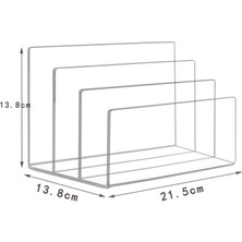 Sant Kuee  Şeffaf Akrilik Dosya Tutucu 3 Bölüm Dikey Masa Üstü Organiser Ofis Dosya Sıralayıcısı Belgeler Için Standı Raf Mektup Kitap (Yurt Dışından)