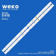 Weko WKSET-6418 37144X2 SAMSUNG_2015SONY_TPZ32_FCOM_A05_REV1.0_151014 2 Adet LED Bar