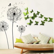 Longbang Shop Bir Stil Kelebek Ayna Duvar Sticker 3D Suncatcher Çıkartması Duvar Sanatı Çıkarılabilir Düğün Dekorasyon Çocuk Odası Buzdolabı Etiket (Yurt Dışından)