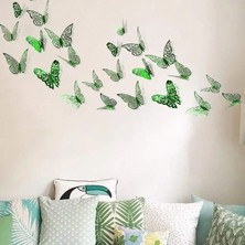 Longbang Shop Mavia Tarzı Et 3D Duvar Çıkartmaları Içi Boş Kelebek Çocuk Odaları Için Ev Duvar Dekoru Dıy Yeşil Mavi Mor Buzdolabı Çıkartmalar Odası Dekorasyon (Yurt Dışından)