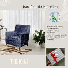 Uy Style Kadife Tek Kişilik Koltuk Örtüsü,berjer Kılıfı Lastikli