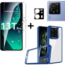 Coolacs Xiaomi Mi 13T Pro Uyumlu Pastel Renk Telefon Kılıfı Temperli Cam Ekran ve Kamera Koruyucu