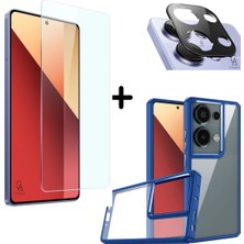 Coolacs Xiaomi Redmi Note 13 Pro 4g Uyumlu Pastel Renk Telefon Kılıfı Temperli Cam Ekran ve Kamera Koruyucu