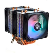 Cold Power  Coldpower 6p3 6 Bakır Boru 3 Rgb Fan 160 Tdp Işlemci Fanı