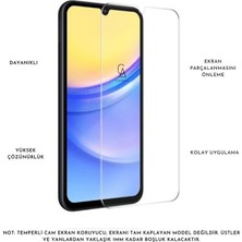 Coolacs Samsung Galaxy A15 Uyumlu Pastel Renk Telefon Kılıfı Temperli Cam Ekran ve Kamera Koruyucu