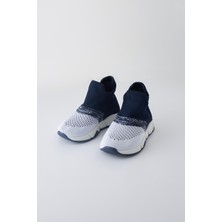 Katia & Bony Çocuk Lacivert Beyaz Renk Geçişli Çorap Ayakkabı