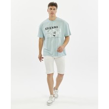 Glendi Oversize Baskılı Tişört