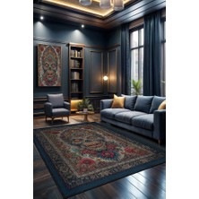 Homshtag Zombi Figürlü Korku Temalı Zombili Salon Halısı Koyu Renkli Oturma Odası Halı Konsept Halı