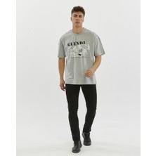 Glendi Oversize Baskılı Tişört