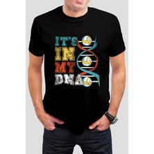 T-35 Voleybol Baskılı Siyah Unisex Tişört C384