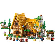 LEGO® ǀ Disney Pamuk Prenses ve Yedi Cücelerin Evi 43242 - Yetişkinler için Pamuk Prenses ve 7 Cüceler Minifigürü İçeren Koleksiyonluk Model Yapım Seti (2229 Parça)