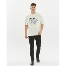 Glendi Oversize Baskılı Tişört
