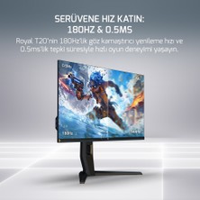 GamePower Royal V40 27" RGB 240Hz 0.5Ms 2K QHD Flat IPS Pivot 2xUsb 3.0 HDR400 FreeSync, Gsync Gaming Monitör (Sıfır Ölü Piksel Garantili)