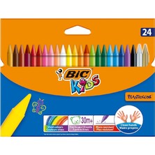 Bic Kids Kuru Boya 24 Lü +Pastel Boya 24 Lü+Keçeli Kalem 24 Lü