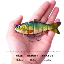 Tlg Shop CC25-04 Tarzı Ccltba 6 Eklemli Swimbait Batan Wobblers Balıkçılık Lures Crankbait Pike Için Sert Yapay Yemler Alabalık Bas Olta Takımı Cazibesi (Yurt Dışından)