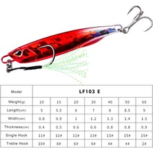 Tlg Shop E Tarzı 60G Sıcak Metal Jig Balıkçılık Cazibesi Ağırlıkları Trolling Sert Yem Bas Balıkçılık Yem Alabalık Mücadele Jig Cazibesi Jigs Tuzlu Su Lures (Yurt Dışından)