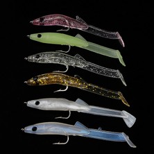 Tlg Shop DMG010-80MM-2.3G Stili Ardea Siyah Minnow G Jigging Kanca Döndür Silikon Yem Swimbait Wobblers Bas Jighead Baitfishing Olta Takımı (Yurt Dışından)