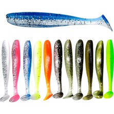 Tlg Shop E-50PCS Tarzı 55MM mm Yumuşak Balıkçılık Cazibesi Yapay Silikon Alabalık Shad Sazan Solucan Batan Yemler T Kuyruk Jig Wobblers Balıkçılık Lures Mücadele (Yurt Dışından)