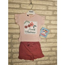 Miniworld Kız Sweet Cherries Şortlu Takım