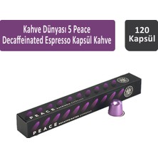 Kahve Dünyası 5 Peace Decaffeinated Espresso Kapsül Kahve 120 Kapsül