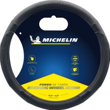 Michelin MC1000N Premium Suni Deri Direksiyon Kılıfı Siyah