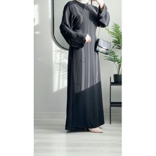 Wedof Design Anvelop Abaya Uzun Ferace Kap Namaz Elbisesi