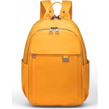 21K - Barcelona Saten Kumaş Kadın Sırt Çantası BC2113 - Hardal