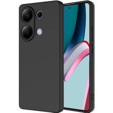 Case 4u Xiaomi Redmi Note 13 4g Kılıf Kamera Korumalı Içi Kadife Logosuz Mara Lansman Silinebilir Kılıf Siyah