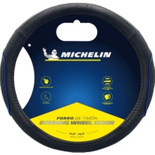 Michelin MC1003NAZ Premium Suni Deri Direksiyon Kılıfı Mavi