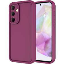 Case 4u Galaxy A35 Kılıf Kamera Korumalı Ananas Kapak Mürdüm