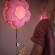 IKEA Led'li Pembe Çiçek Model Çocuk Odası Lambası 1.6 W Lila Tavan Lambası