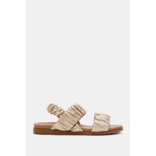 Be Style  Aure Kadın Altın  Deri Sandalet