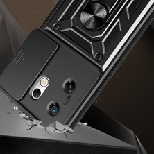 Case 4u Infinix Zero 30 4g Kılıf Magnetik Standlı Kamera Korumalı Sürgülü Vega Kapak Lacivert