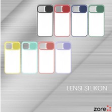 Zeyline Apple iPhone 12 Uyumlu Zore Lensi Kapak-Lila