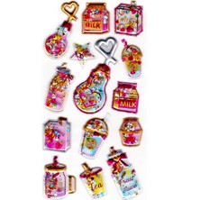 Limmy Sticker Kabartmalı Sticker Defter, Planlayıcı Etiket (PULLU-815)-17X9 cm - Pullu Içecek