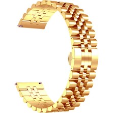 Zeyline Gear S2 Uyumlu Krd-36 20MM Metal Kordon Zyl Rose Gold