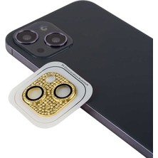 Zeyline Apple iPhone 13 Mini Uyumlu Zore Cl-08 Kamera Lens Koruyucu-Gold