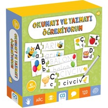 Ca Games Okumayı ve Yazmayı Öğreniyorum 3+ Yaş Çocukları Için 87 Parçalı Eğitici Eşleştirme Oyunu
