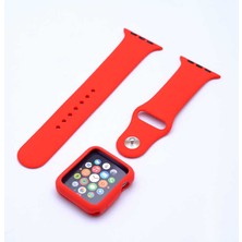 Zeyline Watch 42MM Uyumlu 3 In 1 Klasik Kordon Zyl Kırmızı