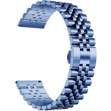 Zeyline Gear S3 Uyumlu Krd-36 22MM Metal Kordon Zyl Lacivert