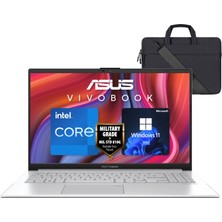 Asus Vivobook Go 15 Intel Core I3-N305 8gb 256GB SSD Windows 11 Home 15.6" Fhd Taşınabilir Bilgisayar E1504GA-NJ257W  + Çanta